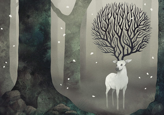 Masallar ve Kötü Ruhlardan Beslenen İllüstrasyonlar