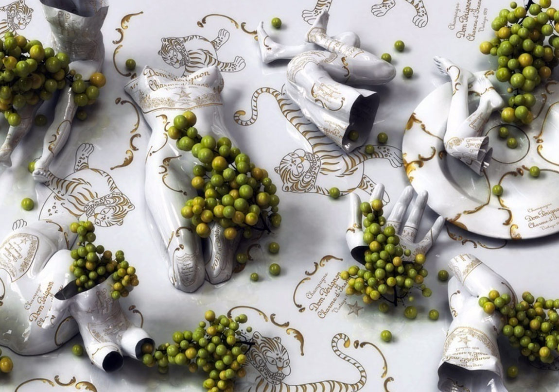 Antropomorfik Porselen Heykeller