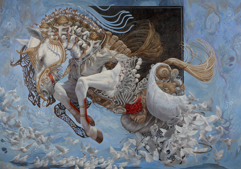 Mitoloji ve Teknoloji Yağlı Boya ile Buluşuyor