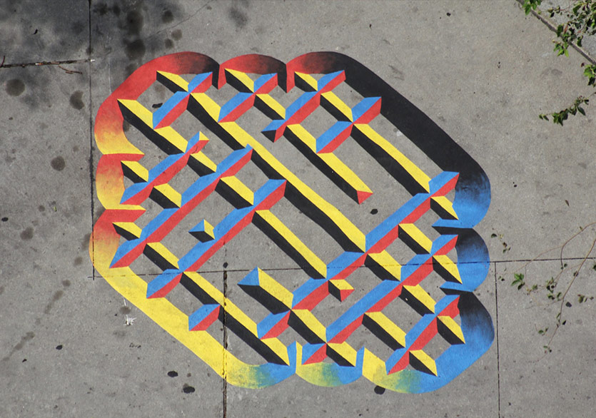 Mathieu Connery’nin Akıl Karıştırıcı Zemin Resimleri
