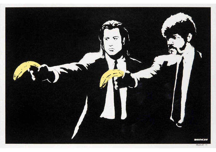 Banksy’nin “Pulp Fiction” Baskısı 125.000 Sterline Satıldı
