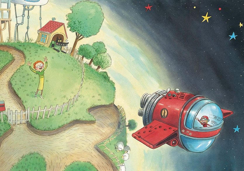 Kırmızı Başlıklı Kız Değil “Kırmızı Uzay Başlıklı Kız”