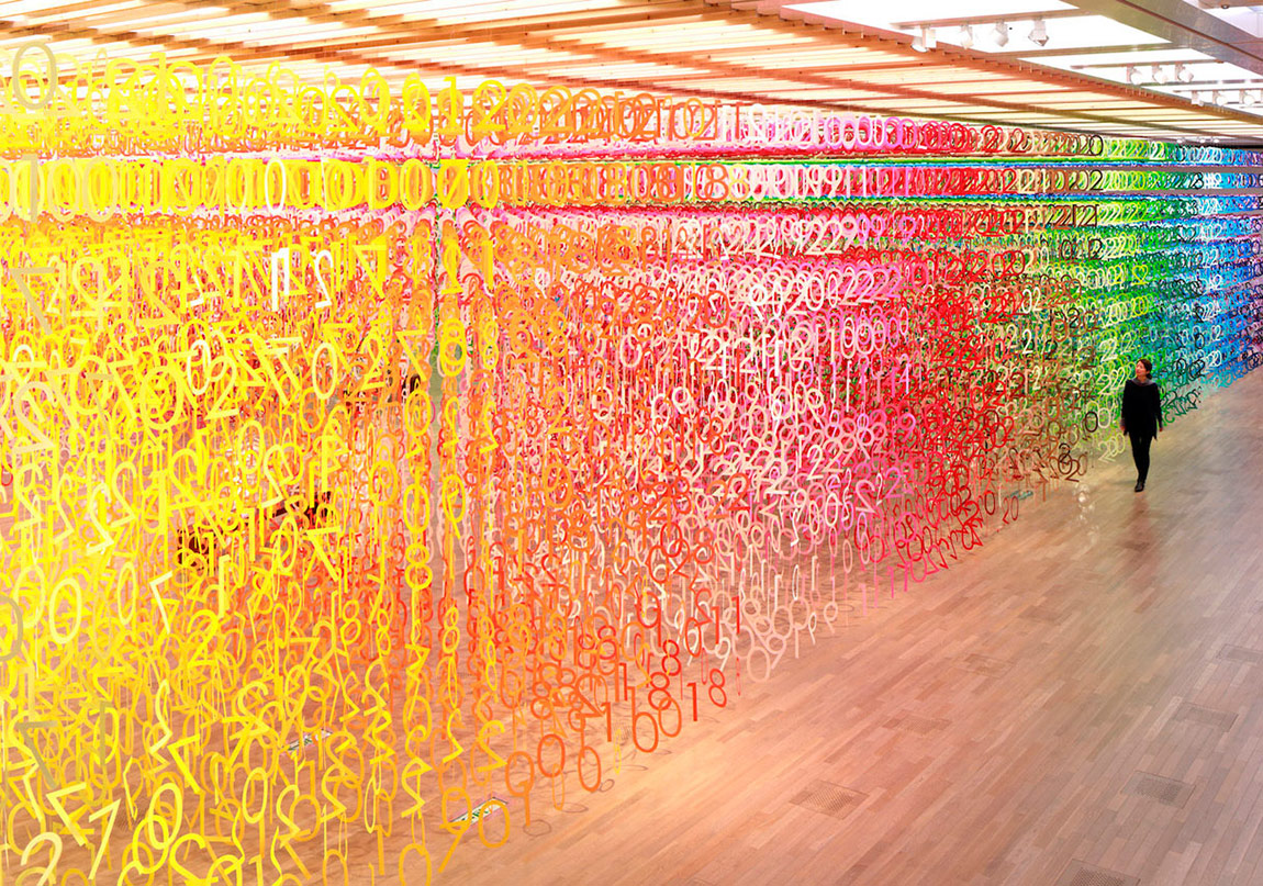 Sayılardan Oluşan Renkli Bir Orman
