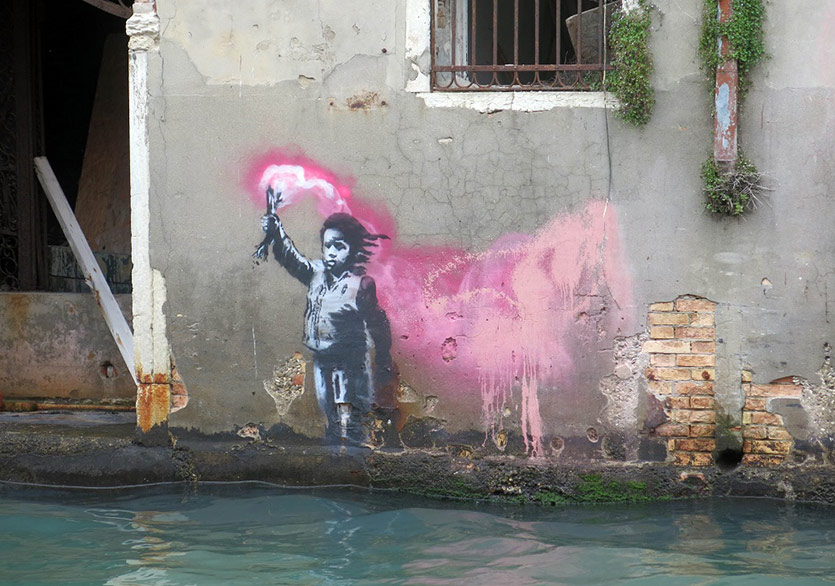 Banksy’nin Venedik Bienali’ndeki Muhtemel Duvar Resmi 