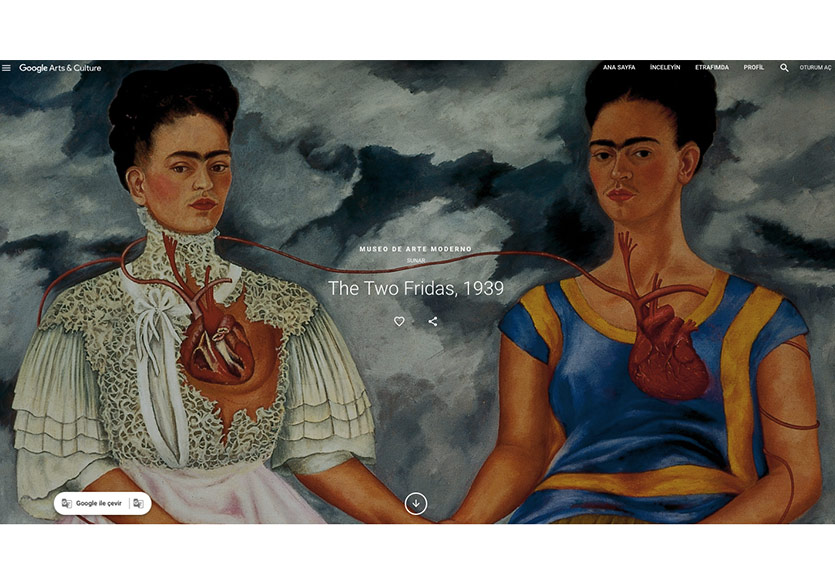 Google Arts & Culture, Frida Kahlo Koleksiyonunu Yayımladı
