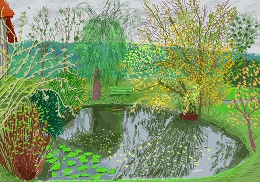 David Hockney’den İzolasyonda Umut Çizimleri