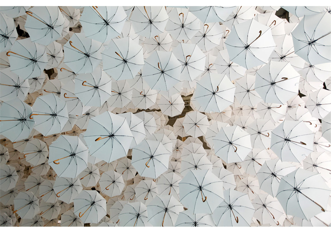 1100 Şemsiye Bir Kurulumda Bir Arada