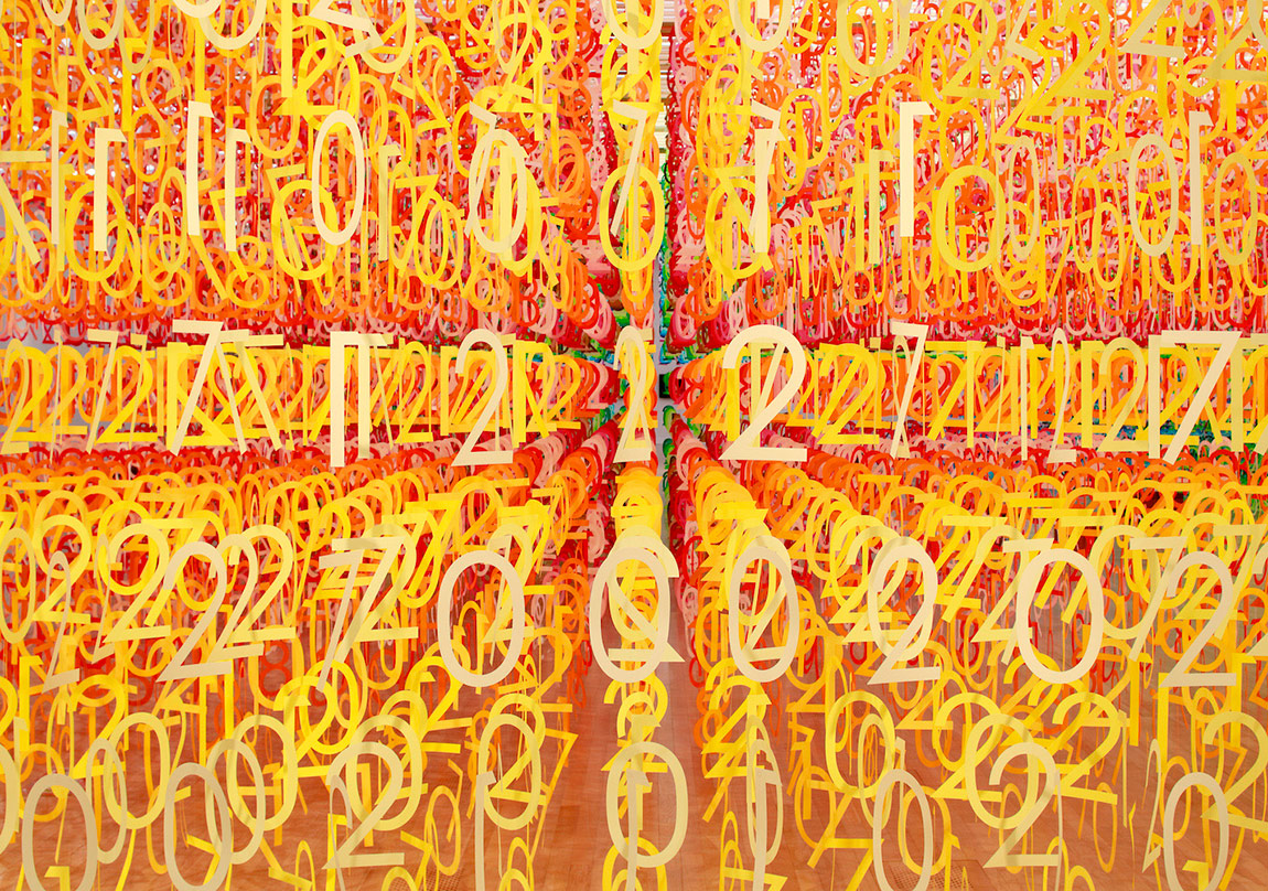 Sayılardan Oluşan Renkli Bir Orman
