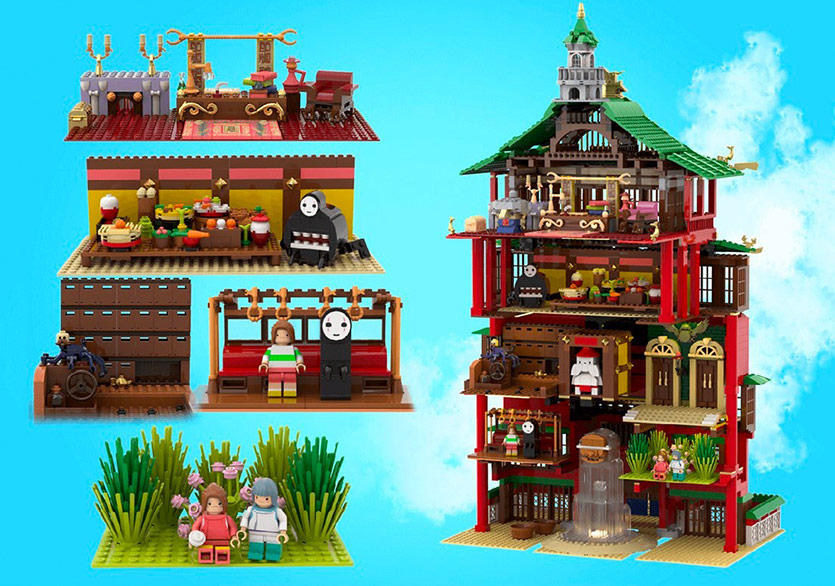 Studio Ghibli’nin Spirited Away’inin Banyosu Bir Lego Seti Olursa