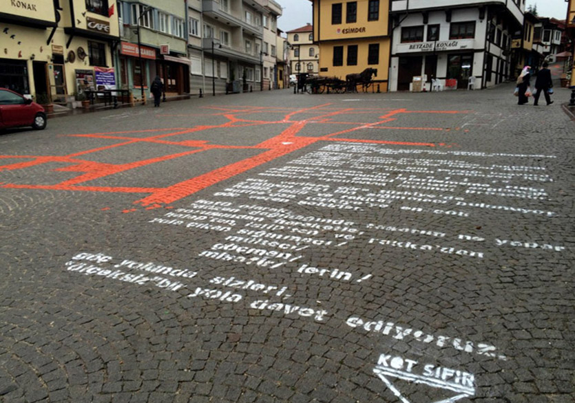 Göçmenlerin Yolculuğu Eskişehir Sokaklarında