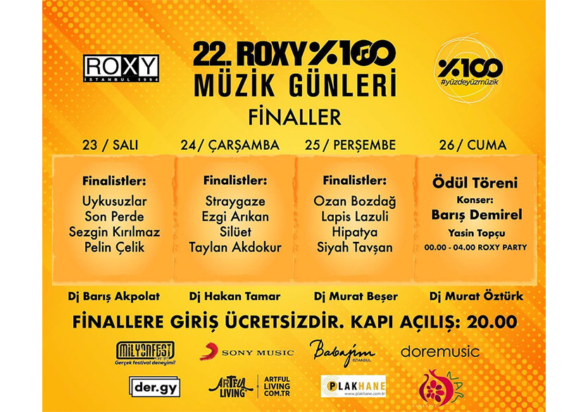 22. Roxy Müzik Günleri’nde Finalistler Belli Oldu