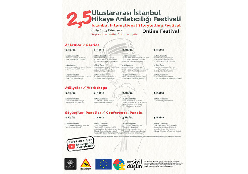 2.5 Uluslararası İstanbul Hikâye Anlatıcılığı Online Festivali Başladı
