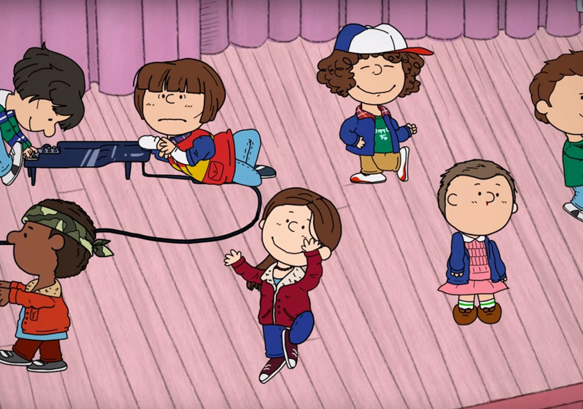 Stranger Things ve Peanuts Buluştu