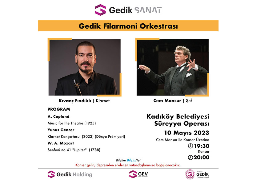 Gedik Filarmoni Orkestrası 10 Mayıs’ta Sezonu Kapatıyor
