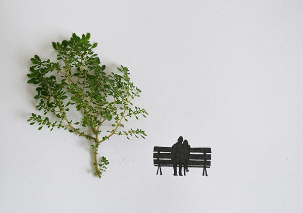 Bu İllüstrasyonun Ana Malzemesi Yapraklar