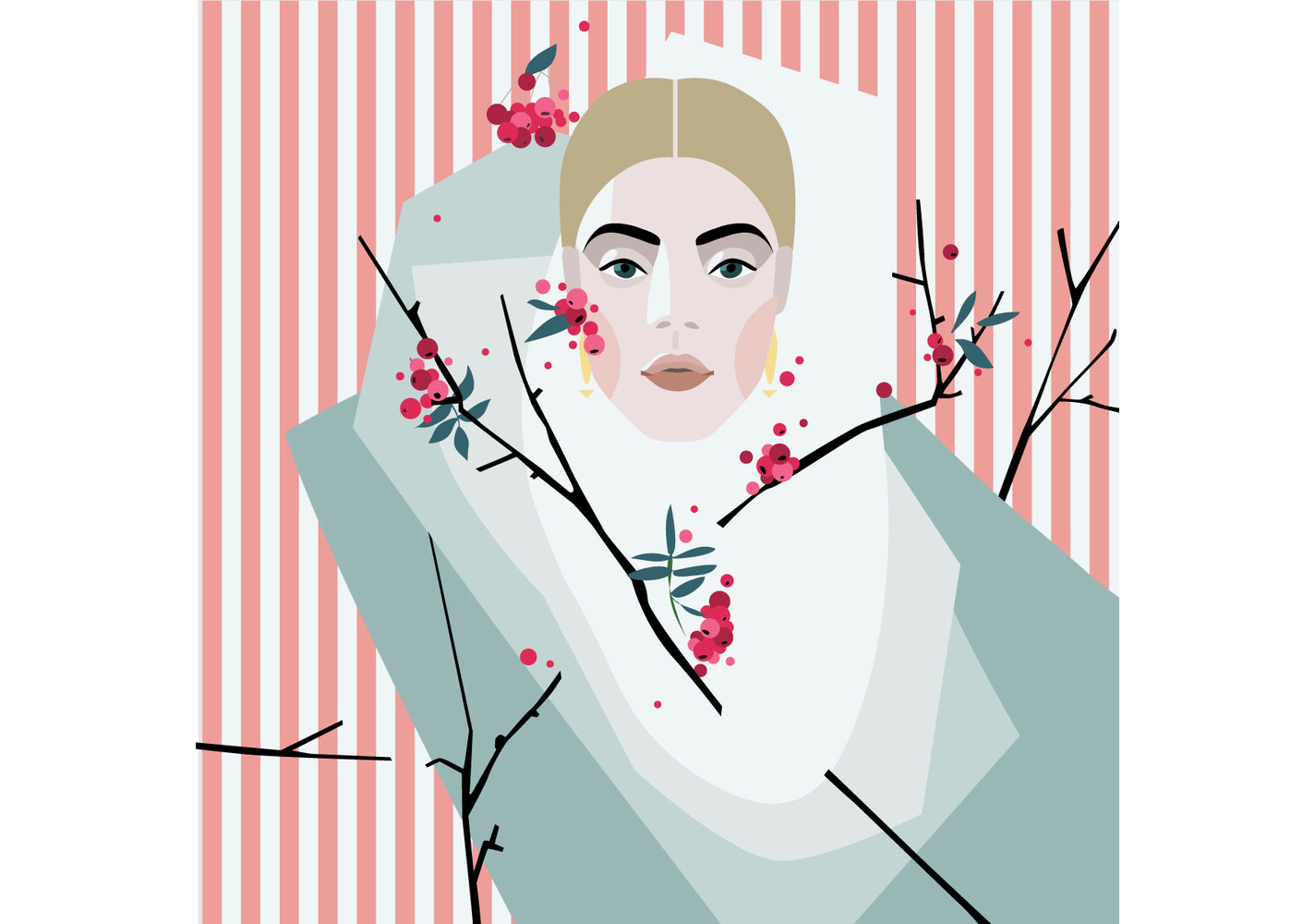 İkonik Portreler Minimal İllüstrasyonlarda