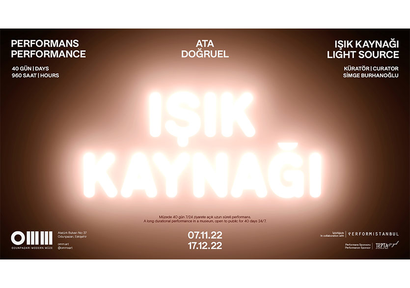 Ata Doğruel’in 40 Gün Aralıksız Sürecek “Işık Kaynağı” Performansı OMM’da