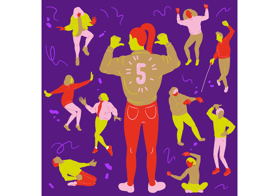 Dinamik Çizgiler Canlı Renklere Yansıyor