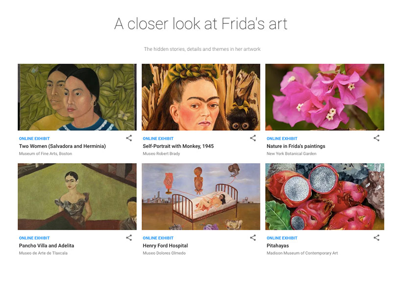 Google Arts & Culture, Frida Kahlo Koleksiyonunu Yayımladı