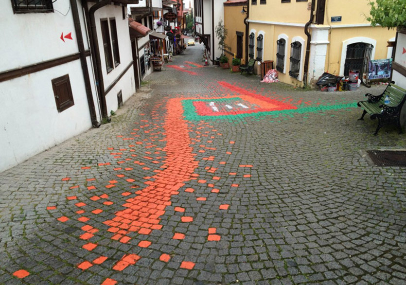 Göçmenlerin Yolculuğu Eskişehir Sokaklarında