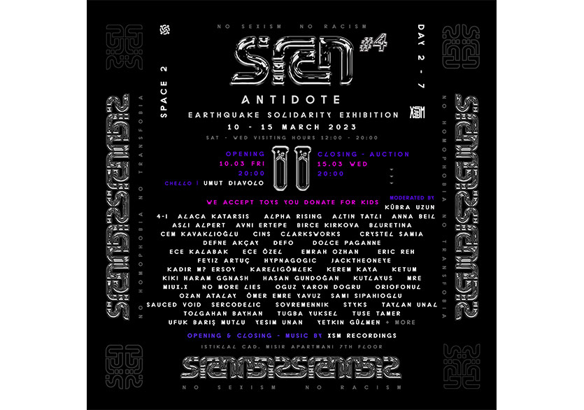 Siraen ve XSM Recordings’ten Dayanışma İçin “Antidote Sergi” Mezatı