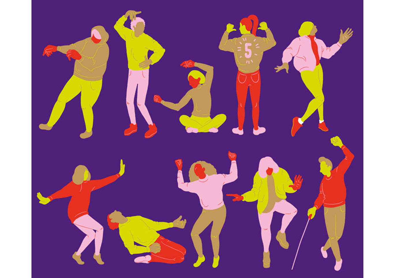 Dinamik Çizgiler Canlı Renklere Yansıyor