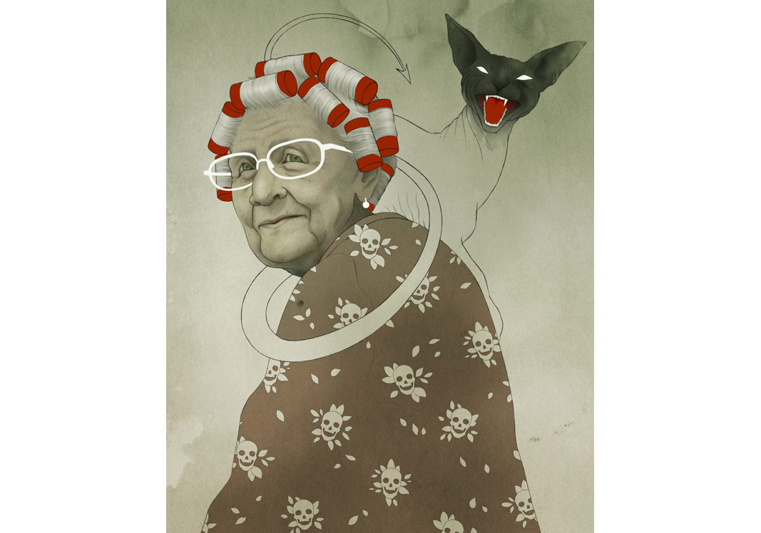 Masallar ve Kötü Ruhlardan Beslenen İllüstrasyonlar