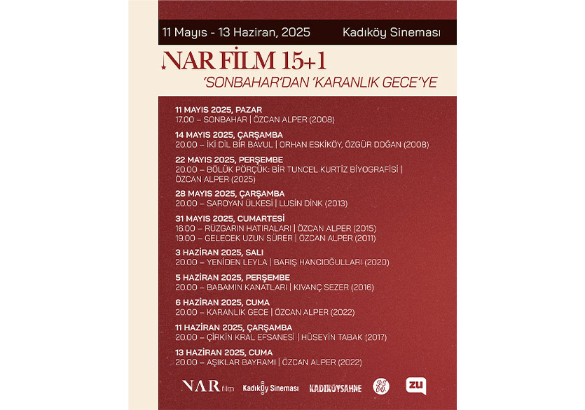 “Nar Film 15+1: Sonbahar’dan Karanlık Gece’ye” Seçkisi Kadıköy Sineması’nda 