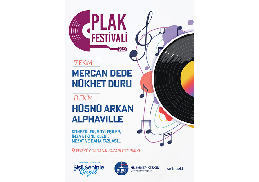 Şişli Plak Festivali’nin 7 - 8 Ekim’de Feriköy Organik Pazarı’nda