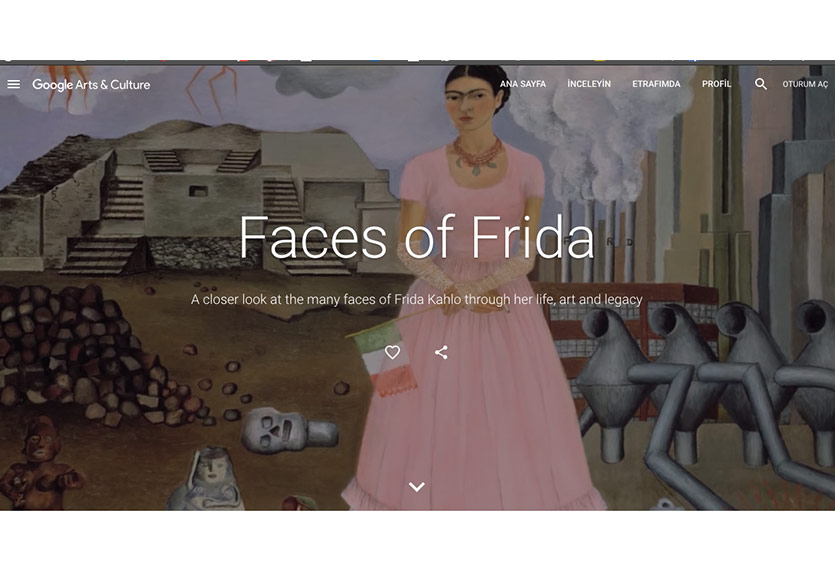 Google Arts & Culture, Frida Kahlo Koleksiyonunu Yayımladı
