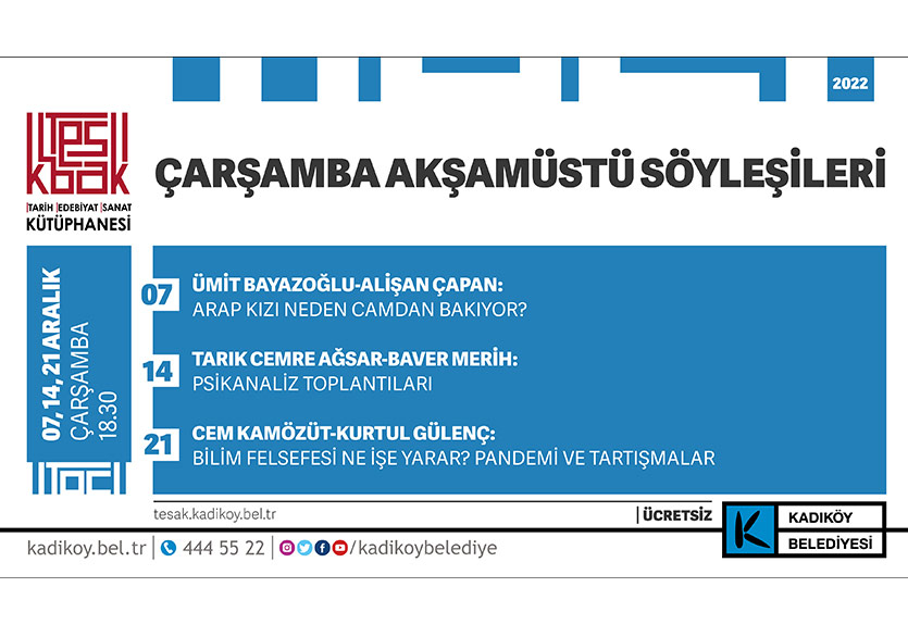 Tarih Edebiyat Sanat Kütüphanesi’nde Aralık Ayı Söyleşileri