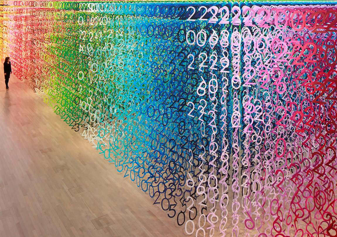 Sayılardan Oluşan Renkli Bir Orman
