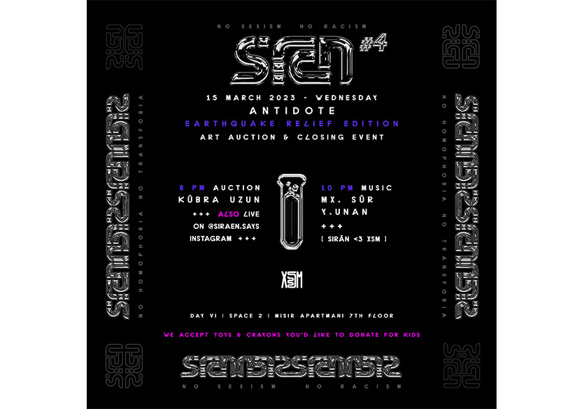 Siraen ve XSM Recordings’ten Dayanışma İçin “Antidote Sergi” Mezatı