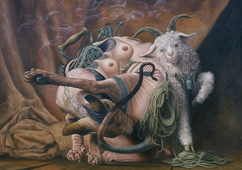 Mitoloji ve Teknoloji Yağlı Boya ile Buluşuyor