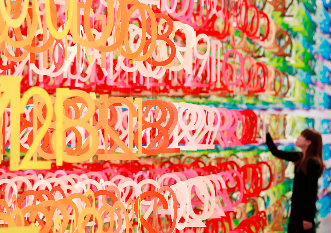 Sayılardan Oluşan Renkli Bir Orman
