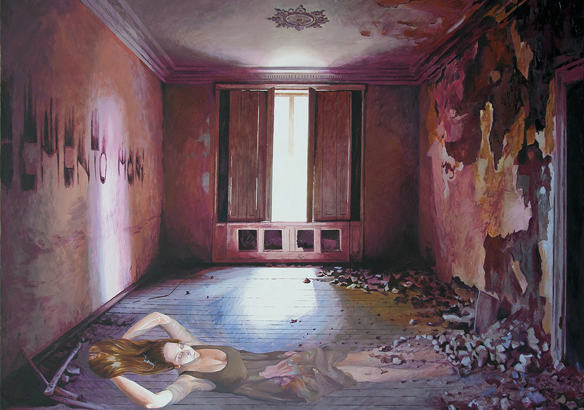 Yüzen Sürrealist Figürler