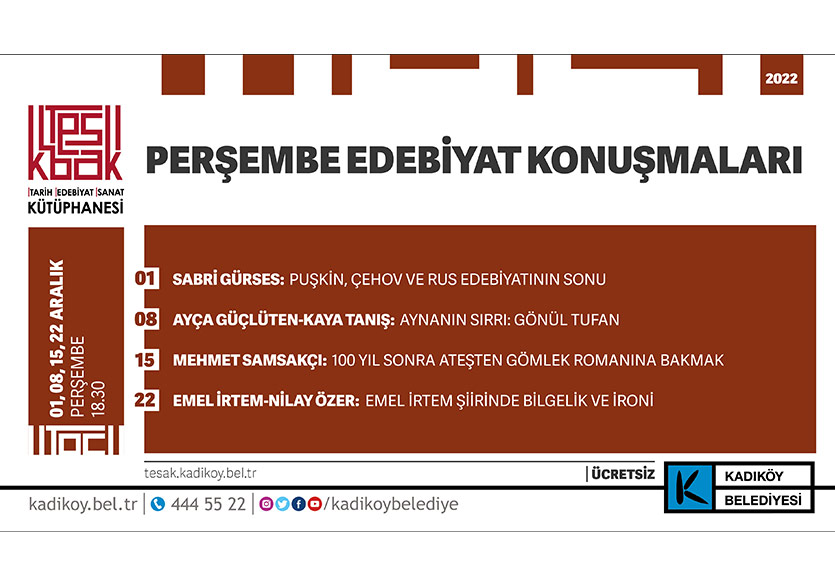 Tarih Edebiyat Sanat Kütüphanesi’nde Aralık Ayı Söyleşileri