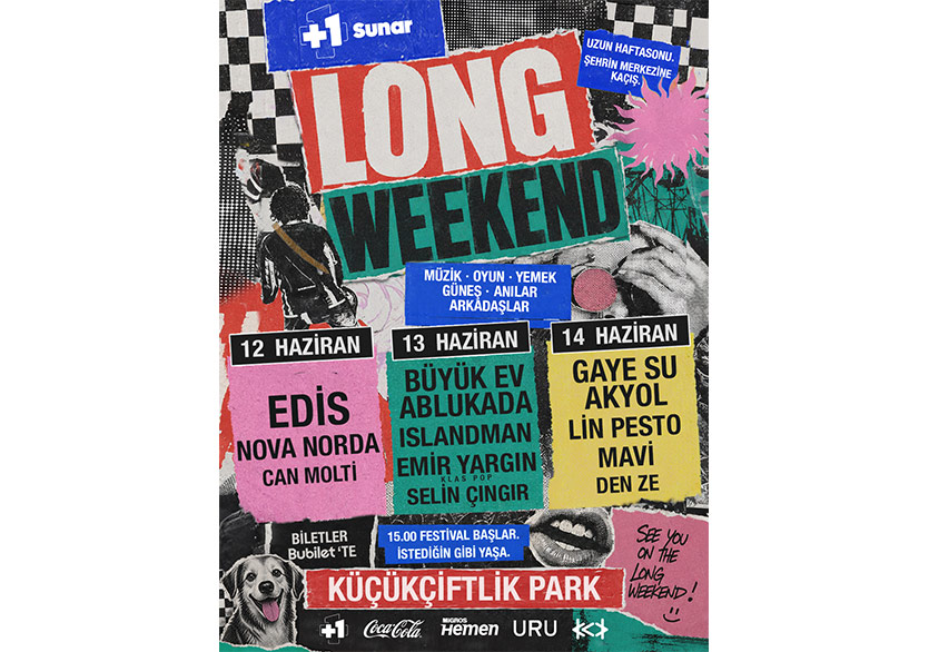 +1 Sunar: Long Weekend, 12-13-14 Haziran’da KüçükÇiftlik Park’ta