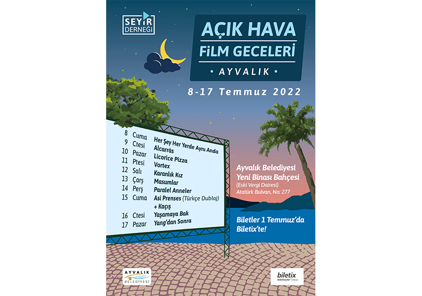 Açık Hava Film Geceleri 8 - 17 Temmuz’da Gerçekleşecek
