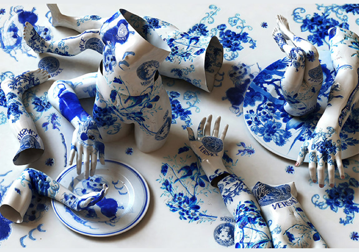 Antropomorfik Porselen Heykeller