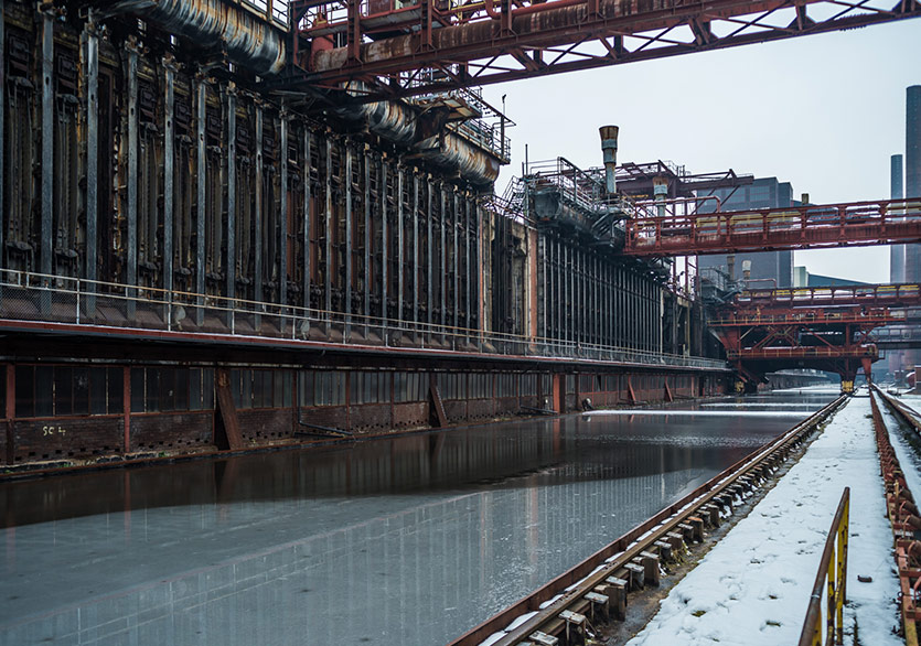 UNESCO Korumasındaki Kokerei ZollVerein'de Cadılar Bayramı
