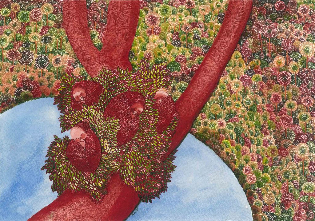 Çizmekle İlgili Her Şeyi Seven Bir Kadın