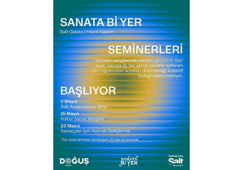 “Sanata Bi Yer” Seminer Serisi 2 Mayıs’ta Başlıyor