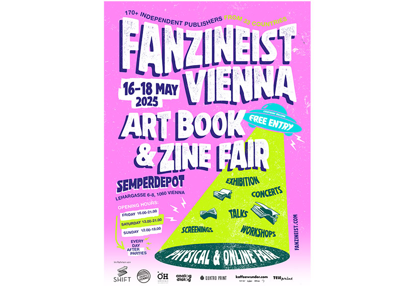 Fanzineist Vienna Art Book & Zine Fair 16 Mayıs’ta Başlıyor