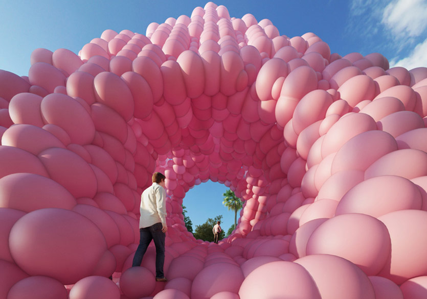 Fransız Sanatçının Sürreal Piramidi