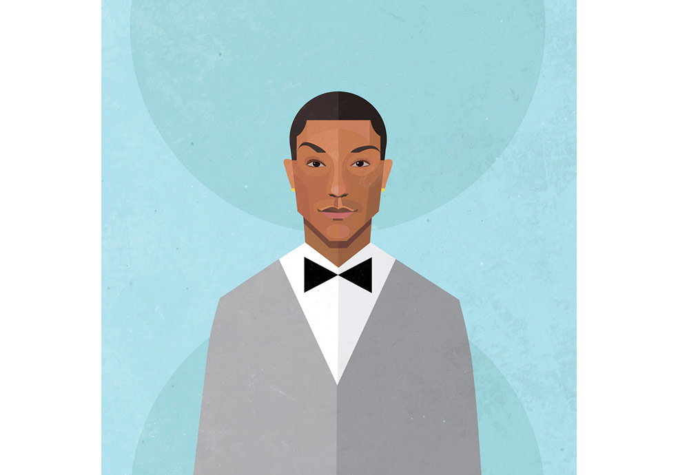 İkonik Portreler Minimal İllüstrasyonlarda