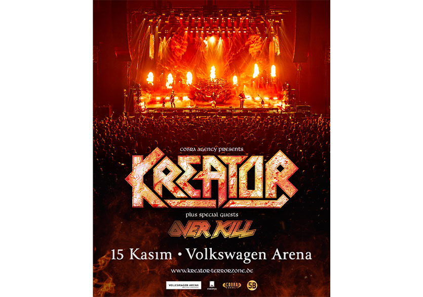 Kreator ve Overkill, 15 Kasım’da Volkswagen Arena’da