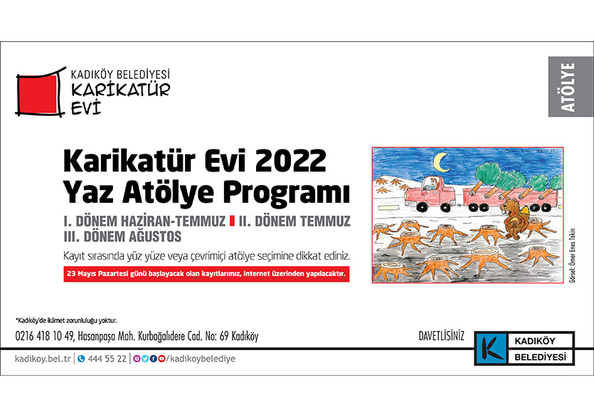 Kadıköy Belediyesi Karikatür Evi Yaz Atölyeleri Başlıyor
